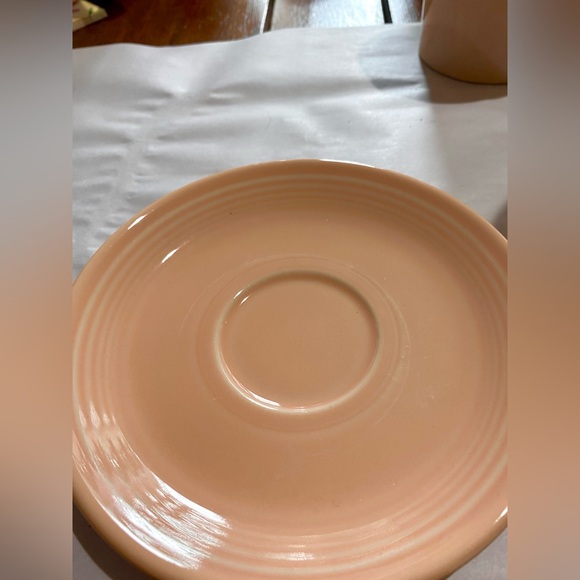 Fiesta Ware Mug & Saucer in Retired “Apricot” Color. Made between 1986-98. EUC - Picture 12 of 15